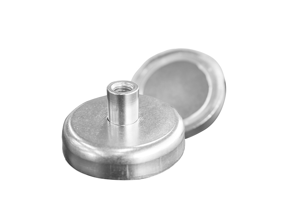 Neodymium Pot Magnet Ø48mm x 24mm - M8 Internal Thread | Magnetic ...
